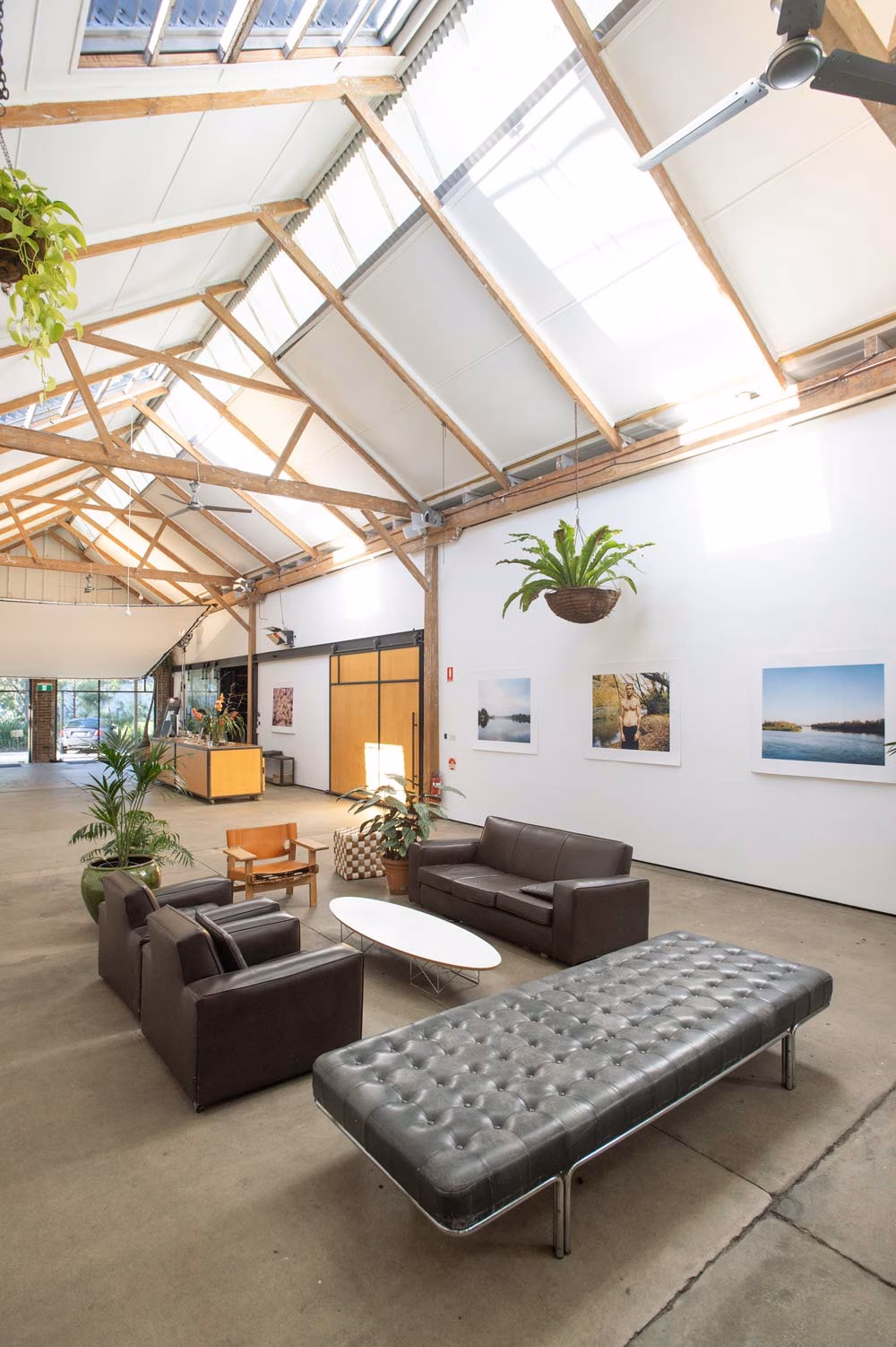 Sun Studios Atrium with skylights and furniture 2