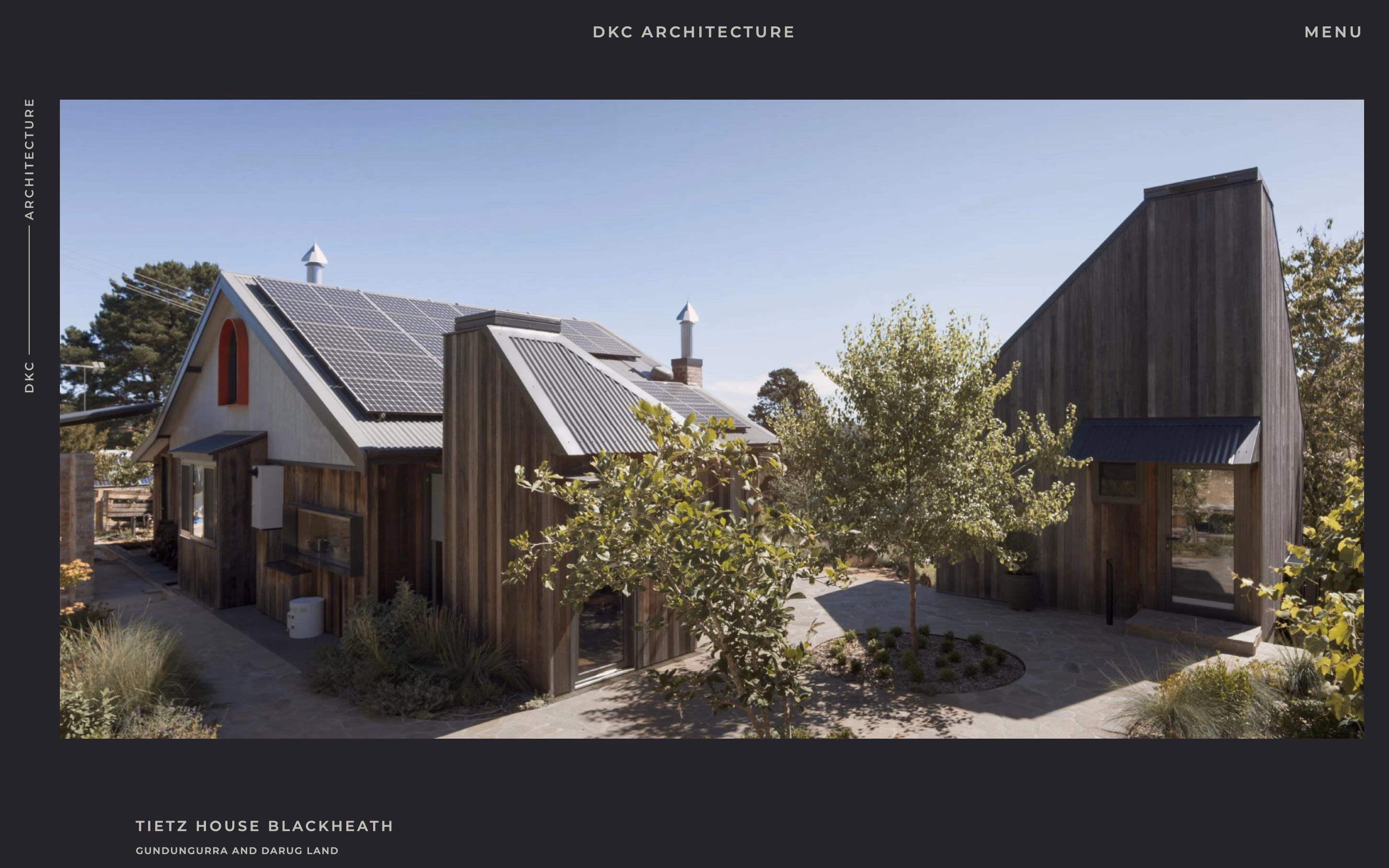 DKC Architecture website design by Ludbrook Agency